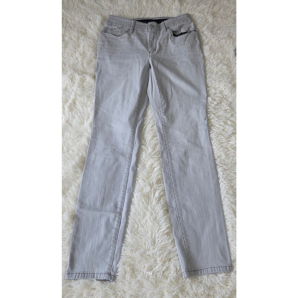 Chico's Light Grey Skinny Jeans US Size 2R